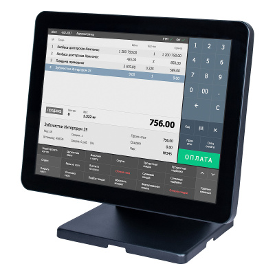 Сенсорный терминал POSCenter Atlas 15" (15", PCAP, J4125, RAM 8Gb, SSD М2 128Gb, без MSR, без ОС, арт. 4195)