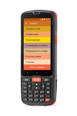 Терминал сбора данных АТОЛ Smart.Slim Plus (полный, 4", Android 10 с GMS, MT6761D, 3Gb/32Gb, 2D, Wi-Fi, BT, NFC, 4G, GPS, Camera, БП, IP65, 4500 mAh, арт. 53530)