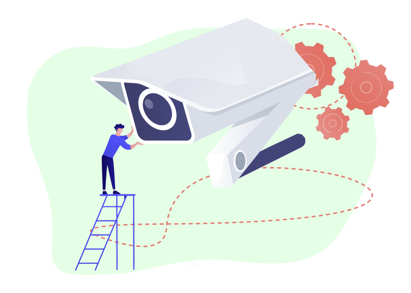 Установка системы видеонаблюдения