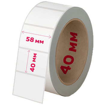 Термоэтикетка 58*40мм