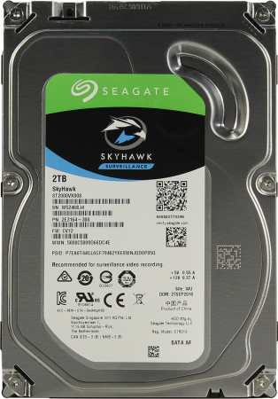 HDD 2000.0 Gb SATA-III 3,5 Seagate SkyHawk жёсткий диск